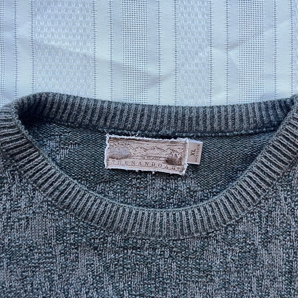 Vtg Shenandoah Golf Sweater Textured Retro Knit Men Sz Large XL Embroidered USA - Picture 3 of 9